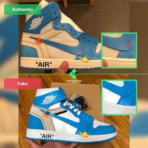 nike off white unc real vs fake - Real Vs Fake Legit Check Off White Air Jordan 1 UNC IN A.